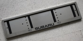 Номерная рамка Subaru Субару для номера из нержавейки
