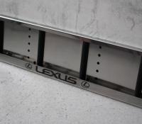 Номерная рамка Lexus из нержавеющей стали