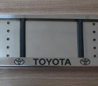 Номерная рамка Toyota из нержавеющей стали