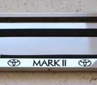 Номерная рамка с подсветкой номера Toyota Mark II из нержавеющей стали