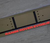 LED авторамка Range Rover Evoque из нержавеющей стали со светящейся надписью