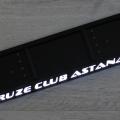Image: Номерная рамка со светящейся надписью Chevrolet Cruze Astana из нержавеющей стали