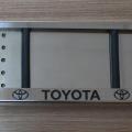Image: Номерная рамка Toyota из нержавеющей стали