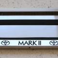 Image: Номерная рамка с подсветкой номера Toyota Mark II из нержавеющей стали