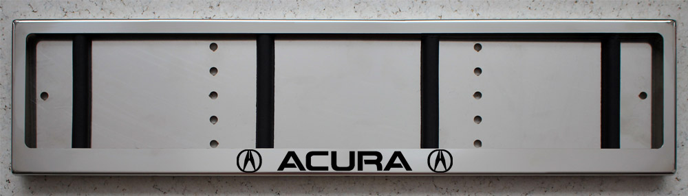 Номерная рамка Acura Акура из нержавеющей стали