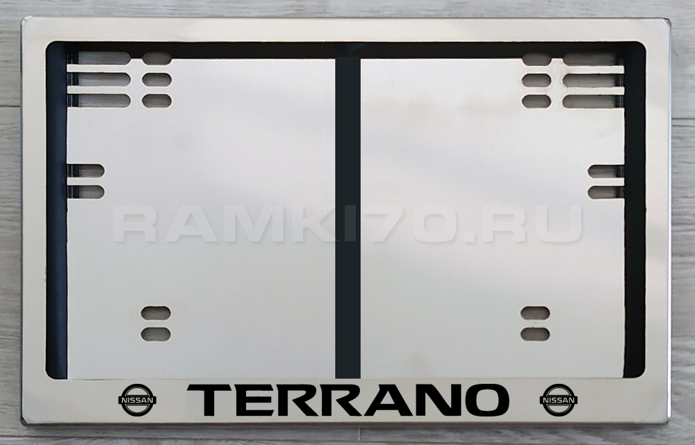 Задняя рамка гос номера Terrano по новому ГОСту