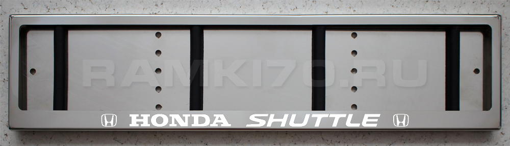 Светящаяся рамка номера Honda SHUTTLE из нержавеющей стали со светящейся надписью