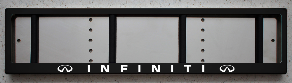 Черная рамка INFINITI со светящейся надписью