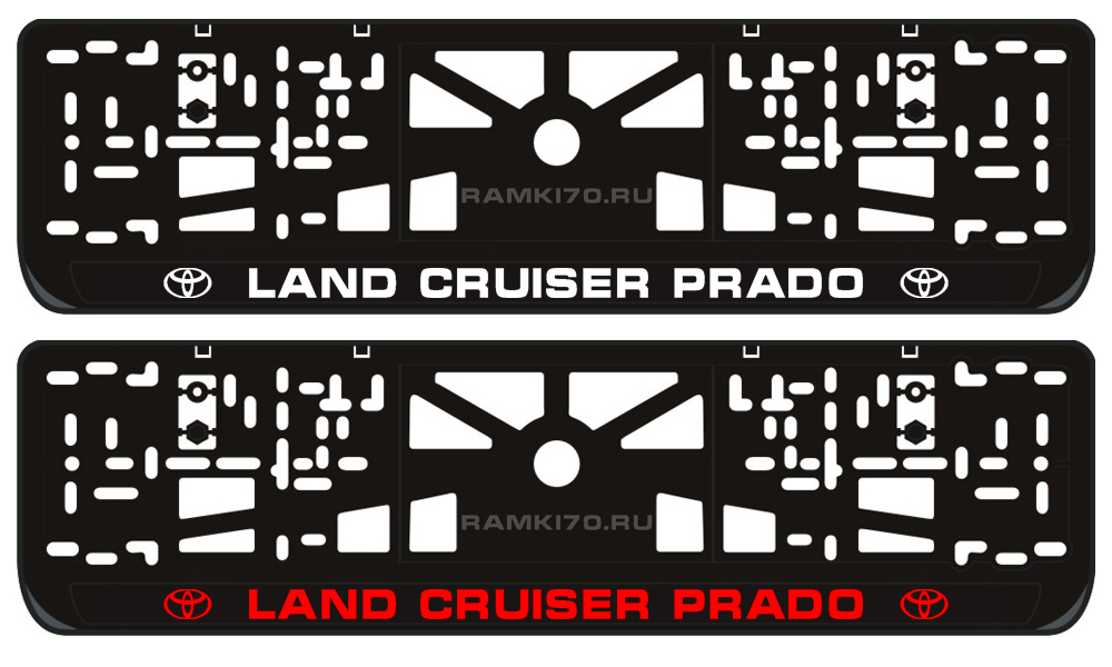 LED светящаяся номерная рамка Land Cruiser Prado