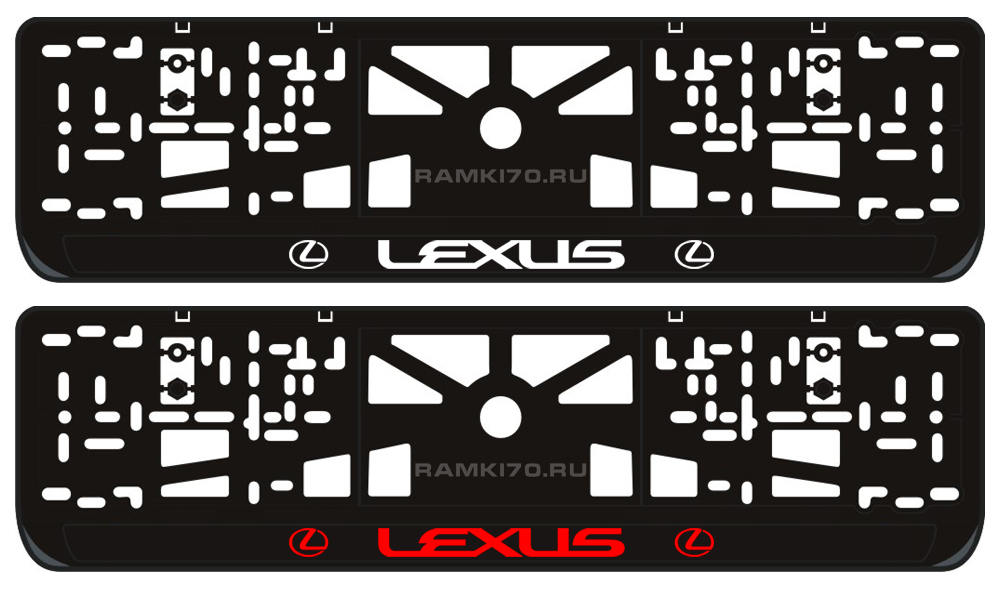LED светящаяся номерная рамка Lexus