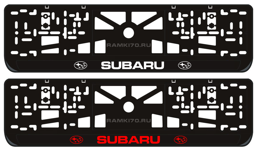 LED светящаяся номерная рамка Subaru