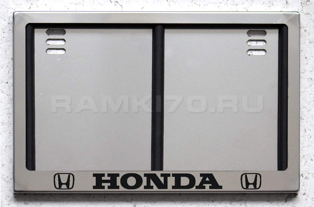 Задняя рамка по новому ГОСТу гос номера HONDA