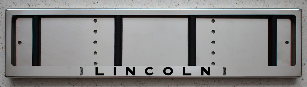 Номерная рамка LINCOLN из нержавеющей стали