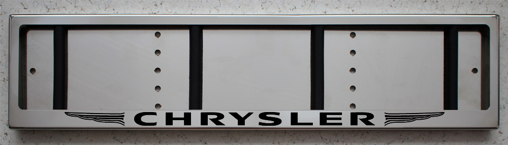 Номерная рамка Chrysler Крайслер из нержавеющей стали (нержавейки)