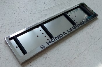 Номерная рамка номера Хонда Honda Legend из нержавеющей стали