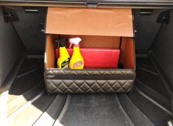 Кейс-органайзер из эко-кожи для багажника автомобиля (черный)