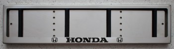 Номерная авто рамка для номера Honda Хонда из нержавеющей стали