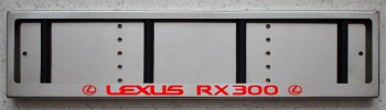 LED Номерная рамка Lexus RX300 с подсветкой надписи из нержавейки