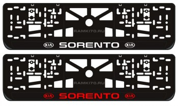 Номерная LED рамка Sorento со светящейся надписью