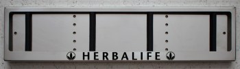 Номерная HERBALIFE рамка для номера из нержавеющей стали
