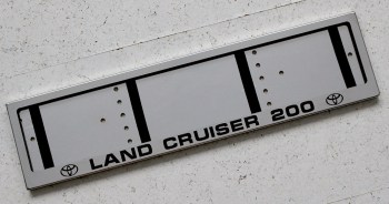 Рамка гос номера Land Cruiser 200 Ленд Крузер из нержавеющей стали