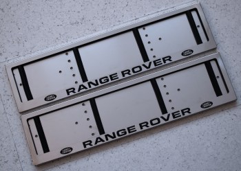Номерные рамки Range Rover Рейндж Ровер Land Rover из нержавеющей стали
