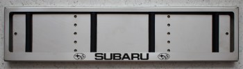 Номерная рамка Subaru Субару для номера из нержавеющей стали