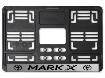 Задняя рамка номера MarkX квадратная пластиковая