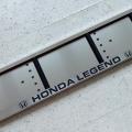 Image: Номерная рамка Honda Legend  из нержавеющей стали с лазерной гравировкой надписи