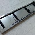 Image: Номерная рамка из нержавеющей стали Honda Legend (Хонда Легенд) с лазерной гравировкой надписи