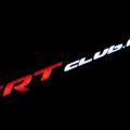 Image: LED авторамка SRT club.ru из нержавеющей стали со светящейся надписью Jeep Grand Cherokee SRT