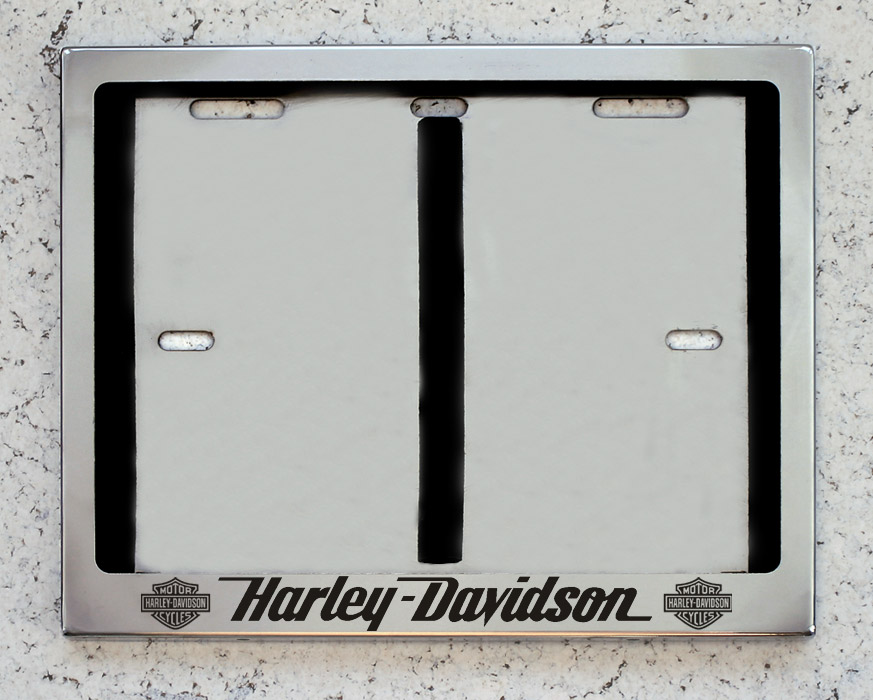 Номерные мото рамки из нержавеющей стали для номера с надписью Harley-Davidson Харлей-Дэвидсон