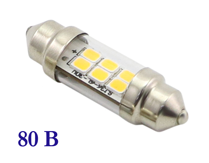 Лампа C5W 80 В 5 Вт для рамок с подсветкой номера