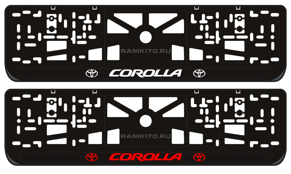 LED светящаяся номерная рамка Corolla