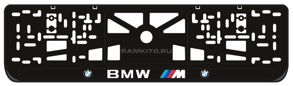 Номерная LED рамка BMW M со светящейся надписью