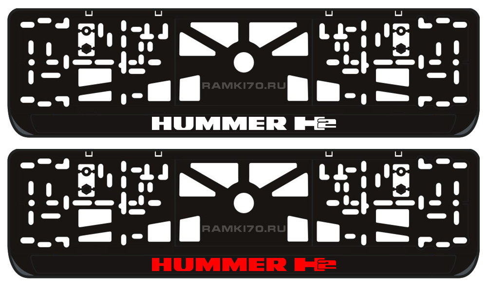 LED светящаяся номерная рамка Hummer H2