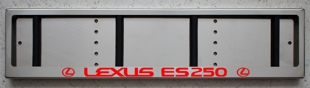 LED Номерная рамка Lexus ES250 с подсветкой надписи из нержавейки