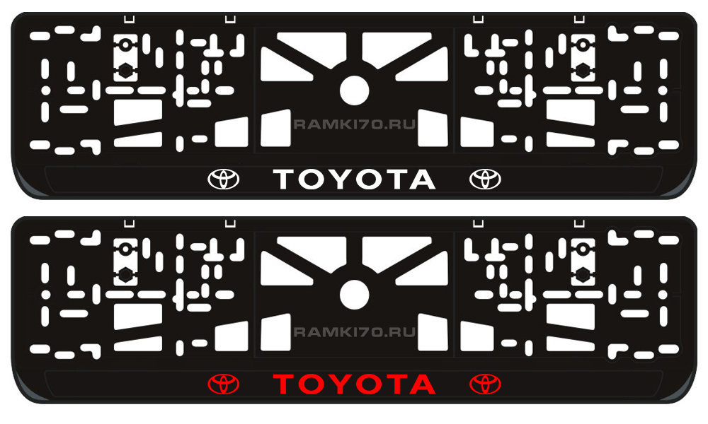 LED светящаяся номерная рамка TOYOTA