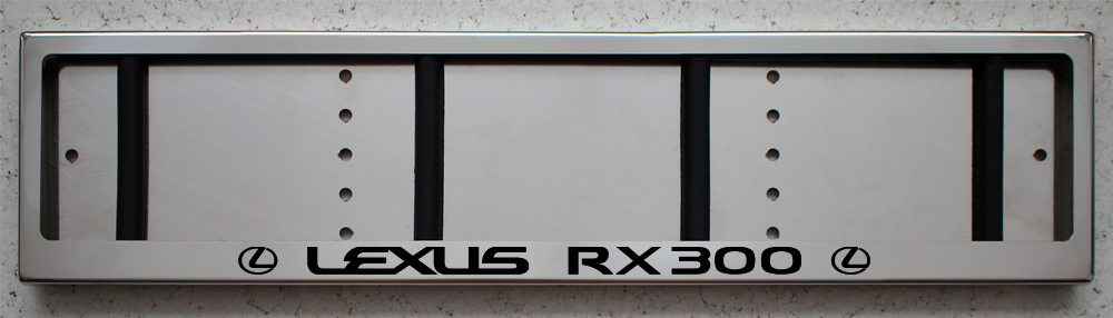 Номерная рамка Lexus RX300 из нержавеющей стали