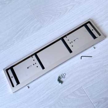 Номерная рамка для Китайского автомобиля Хром из нержавеющей стали