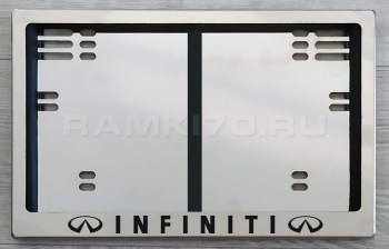 Задняя номерная рамка INFINITI по новому ГОСту