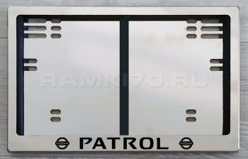 Задняя рамка гос номера Patrol по новому ГОСту