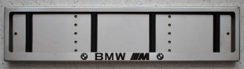 Номерные рамки из нержавеющей стали для номера с надписью BMW M Power