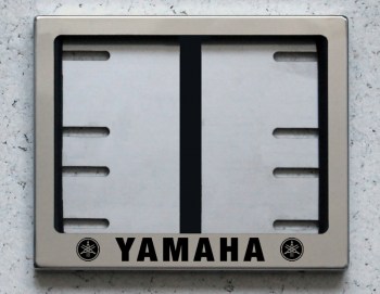 Номерная рамка YAMAHA для квадроцикла (снегохода) новый ГОСТ (маленькая)