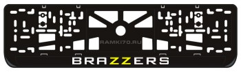 Номерная LED рамка BRAZZERS со светящейся надписью