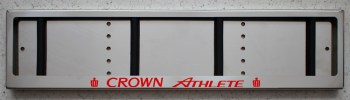 LED Номерная рамка Crown Athelete из нержавеющей стали со светящейся надписью