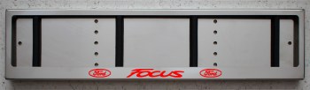 LED Номерная рамка Ford FOCUS из нержавеющей стали со светящейся надписью