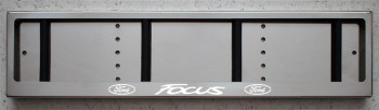 Светящаяся рамка Ford FOCUS номера из нержавейки