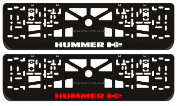 LED светящаяся номерная рамка Hummer H2