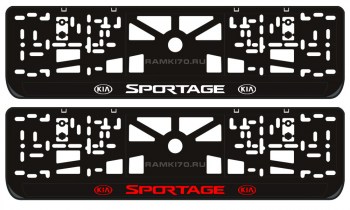 Номерная LED рамка Sportage со светящейся надписью